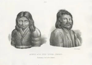 Honegger, Ainu People from the Island of Hokkaido, 1845, Paper