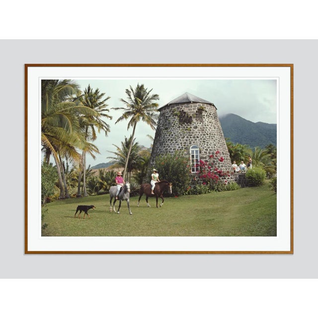 Modern Saint Kitts and Nevis 1984 by Slim Aarons Framed C-Print For Sale - Image 3 of 3