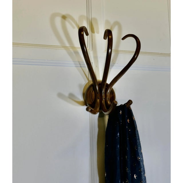 19th Century Bentwood Wall Hanging Coat Rack from Thonet, 1890s For Sale - Image 6 of 6