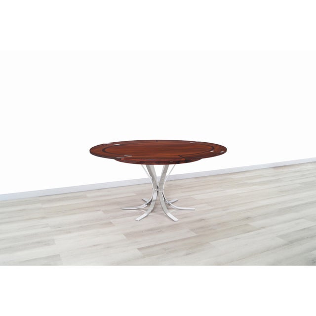Wood Danish Modern Rosewood Expanding Dining Table by Dyrlund For Sale - Image 7 of 13
