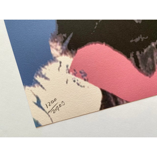 Paper Andy Warhol Vintage 1986 Limited Edition Large Fine Art Lithograph Print " Princess Caroline of Monaco " 1983 For Sale - Image 7 of 12