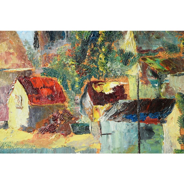 1970s Rolf Böhlig, Expressive River Landscape, 1973, Oil Painting For Sale - Image 5 of 10