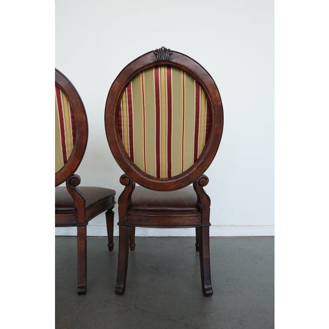 Drexel Heritage Oval Back Dining Chair (Set of 2) For Sale - Image 16 of 17