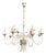 1940s Maison Charles Neoclassical Silver Metal Chandelier For Sale