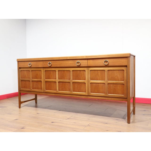 Mid Century Modern Vintage Teak Credenza Sideboard by Nathan Danish Style For Sale - Image 4 of 13