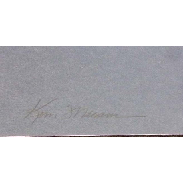 Impressionist Kim Means "Buffalo Medicine Man" Hand Signed Unframed Artwork For Sale - Image 3 of 3