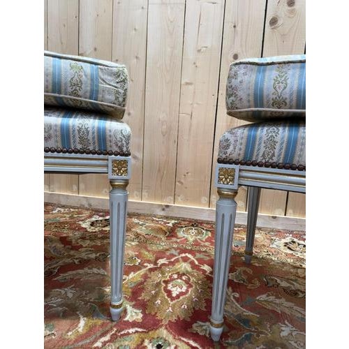 Louis XVI Benches, Set of 2 For Sale - Image 4 of 8