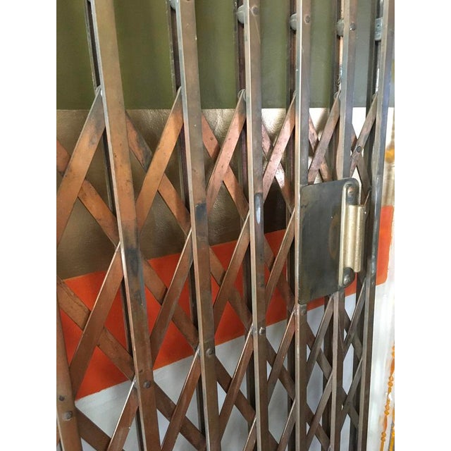 Antique Heavy Metal Brass Otis Elevator/ Lift Scissor Door/Gate Chairish