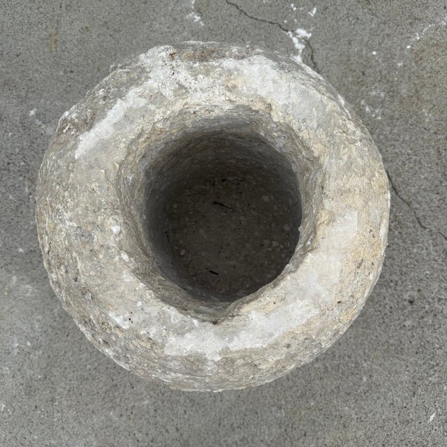 Antique Limestone Trough A one-of-a-kind hand-carved limestone trough naturally textured, lightly weathered finish....