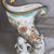 Ceramic Pair of 1970s Cornucopia Hand Painted Floral With Cherubs on the Tips For Sale - Image 7 of 11
