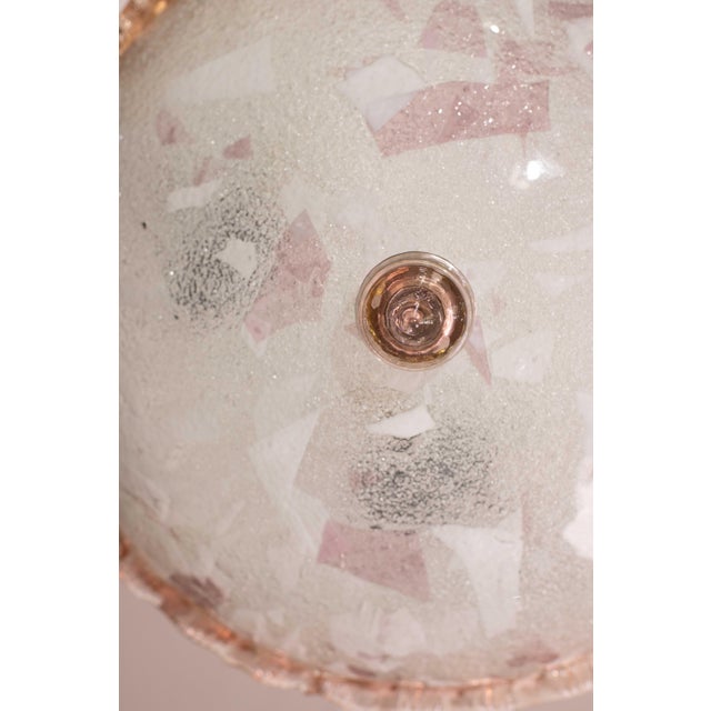 Italian Multicolor and Pink Murano Glass Ceiling Fixture, Murano, 1970 For Sale - Image 10 of 12