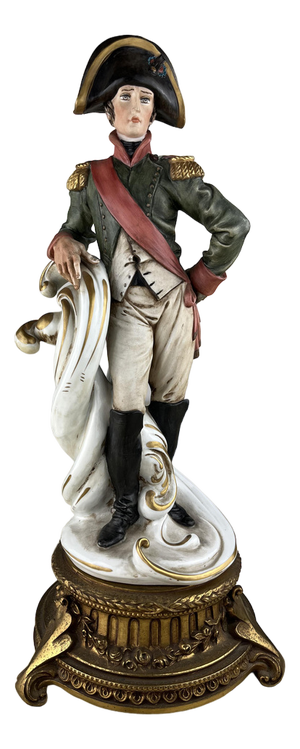 Italian Napoleon Figurine in Porcelain and Bronze, 1990