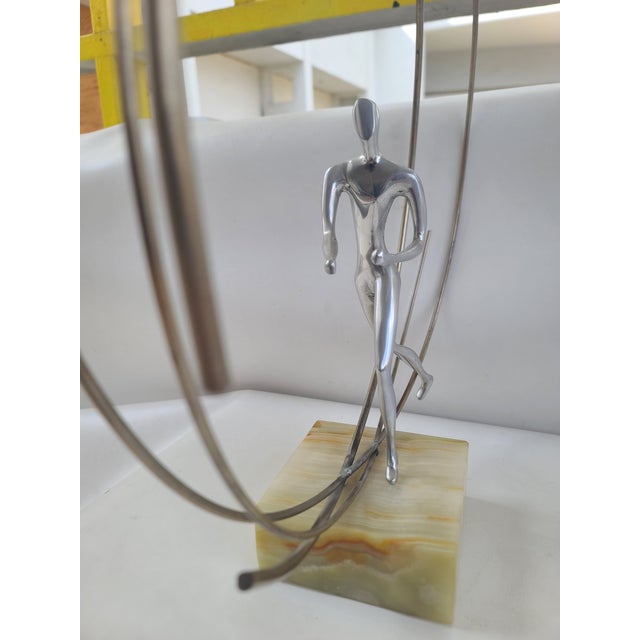 Signed C. Jere Running Man Sculpture For Sale In San Antonio - Image 6 of 10
