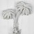 1950s Vintage Florida Regency White Lacquered Palm Tree & Monkey Candle Wall Sconce For Sale - Image 5 of 11