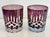 Mid 20th Century Ajka Crystal "Castille" Purple Rocks Glasses, a Pair For Sale - Image 6 of 8