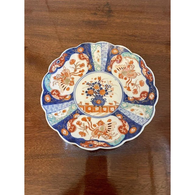 1900 - 1909 Votage Japanese Imari Plate, 1900s For Sale - Image 5 of 5