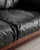 Bastiano Two-Seater Sofa in Mahogany and Black Leather by Afra and Tobia Scarpa for Gavina, Italy, 1960s For Sale - Image 13 of 18