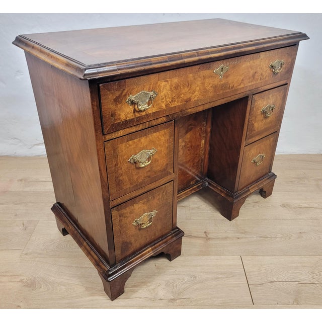 Vintage Walnut Writing Desk, 1700s For Sale - Image 4 of 17