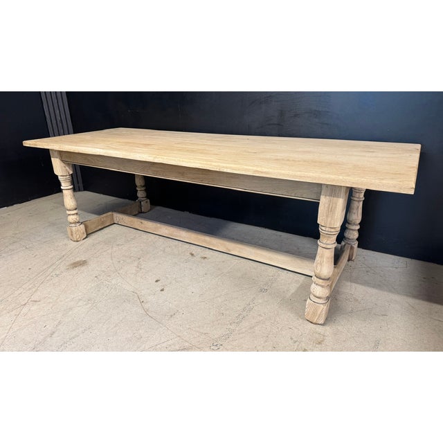 A good quality large solid Oak Farmhouse Dining Table, would comfortably seat 12. Dating to the early 1900s and of good...