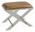 Delano Gold Dorian Saddle Lucite X-Bench For Sale