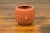 Early 20th Century Japanese Taishō Period Handmade Coral Colored Pumpkin Shaped Planter For Sale - Image 4 of 7