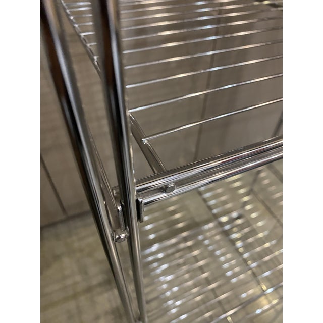 Vintage Chrome Modular Wall-Mounted Desk Unit, 1970s For Sale - Image 9 of 18