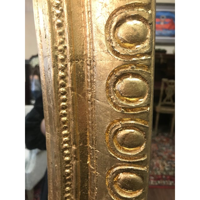 Late 20th Century Gold Gilded Serpentine Floor Mirror Chairish