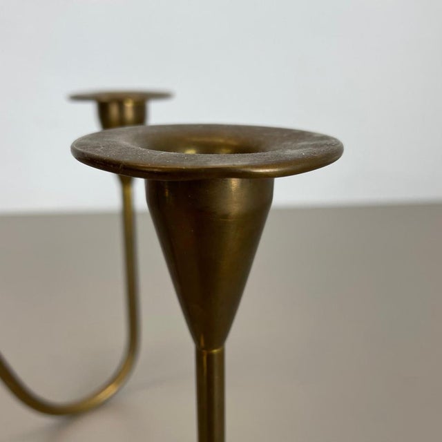 Sculptural Brass Candleholder by Günter Kupetz for WMF, Germany, 1950s For Sale - Image 16 of 18