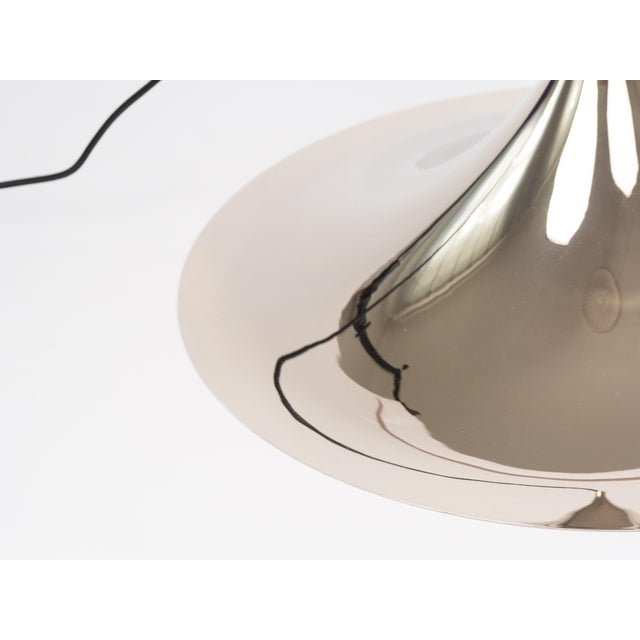 Metal Vintage Semi Pendant Lamp by Bonderup and Thorup for Fog & Mørup, 1968 For Sale - Image 7 of 11