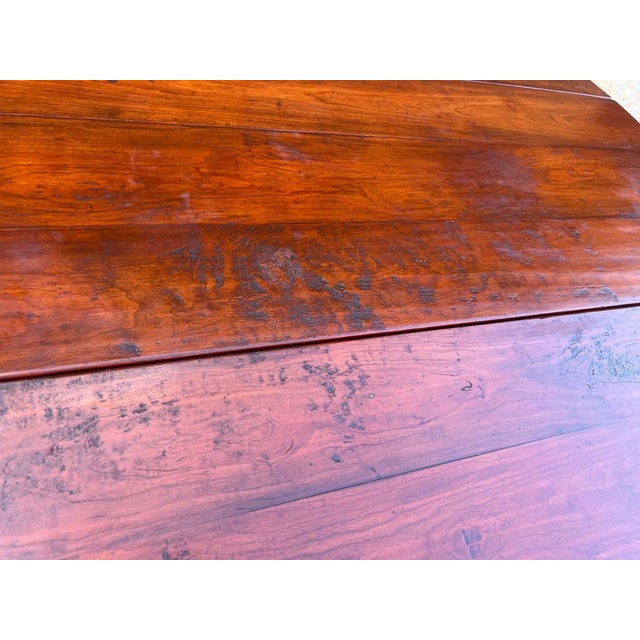 Brown Antique Victorian Style Large Oval Drop-Leaf Gate-Leg Dining or EntryTable For Sale - Image 8 of 11