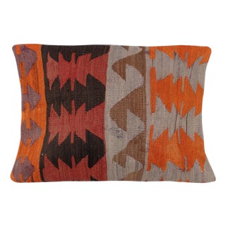 16"x24" Vintage Kilim Cushion Cover. Turkish Accent Pillow. Throw Pillow Cover For Sale
