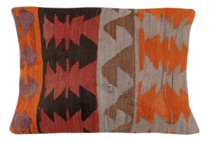 16"x24" Vintage Kilim Cushion Cover. Turkish Accent Pillow. Throw Pillow Cover