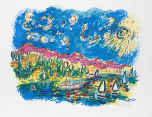 Wayne Ensrud, Bayside, Lithograph