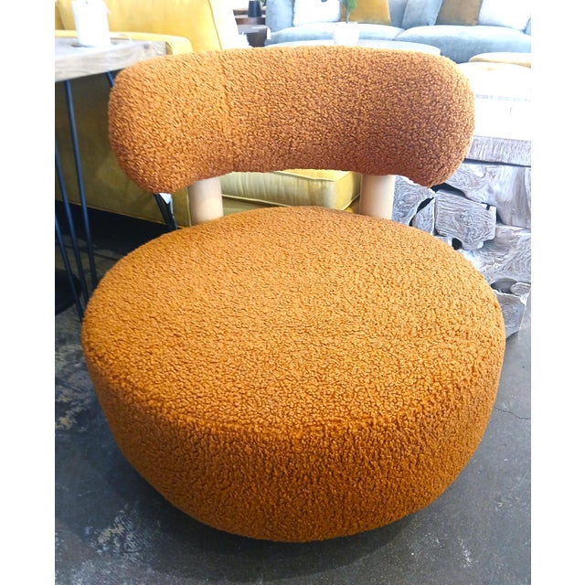 Modern Amelia Boucle Lounge Chair For Sale - Image 3 of 7
