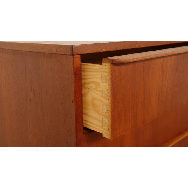 Wood Vintage Danish Chest of Drawers in Teak For Sale - Image 7 of 10