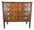 Antique Sheraton Mahogany Cookie Corner Four Drawer Chest Commode For Sale