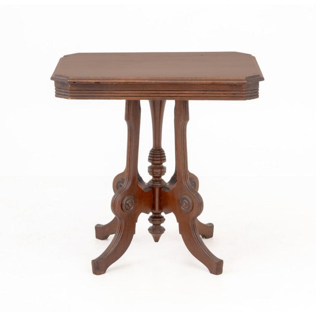 Wood Aesthetic Movement Mahogany Occasional Table For Sale - Image 7 of 8