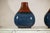 Pair of Artisan Ceramic Vases in Midnight Blue, Pre-Drilled for Lamp Conversion For Sale - Image 12 of 12