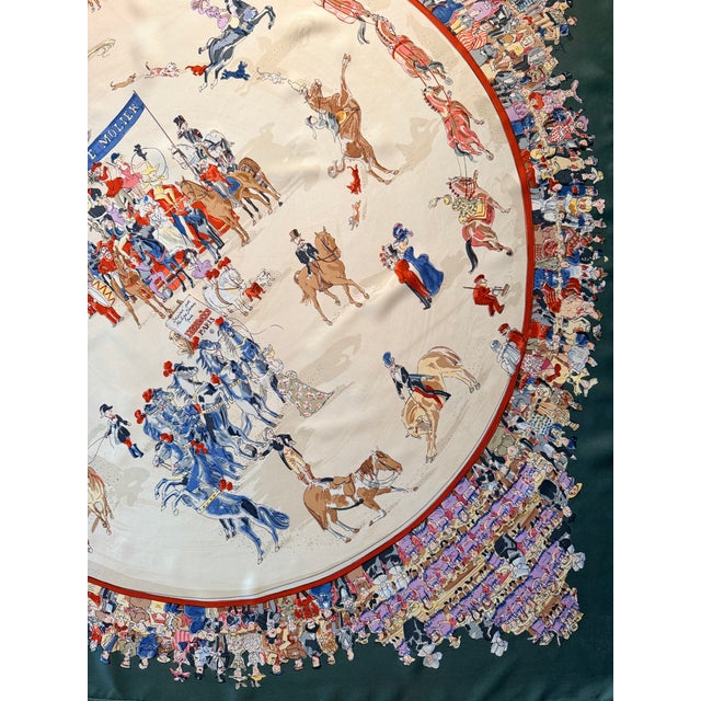 Arts & Crafts Hermès Le Cirque Molier 2004 Silk Scarf Designed by Dumas Philippe For Sale - Image 3 of 12