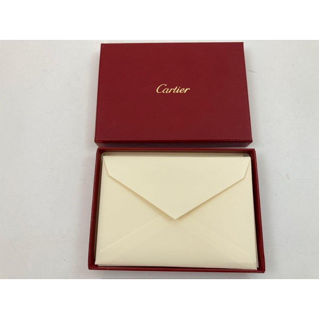 Cartier Cartier Iconic Panther Design Card and Envelope Set Luxury Desk Stationery For Sale - Image 4 of 7