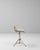 1920s French Brass Adjustable Stool With Upholstered Seat and Tripod Base For Sale - Image 18 of 18