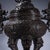 Monumental Chinese Bronze Dragon & Qilin Tripod Censer With Base - 19kg / 42 LBS For Sale In Los Angeles - Image 6 of 9