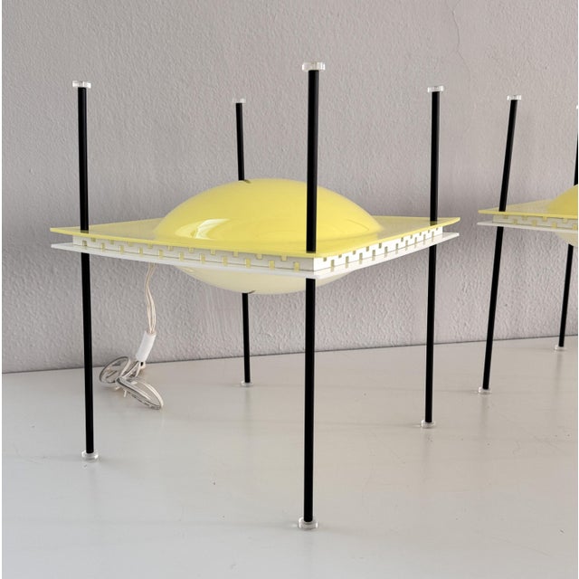 Mid-Century Modern Mid-Century Italian Mod. 12639 Palafitta Table Lamps by Ettore Sottsass for Arredoluce, 1957, Set of 2 For Sale - Image 3 of 18