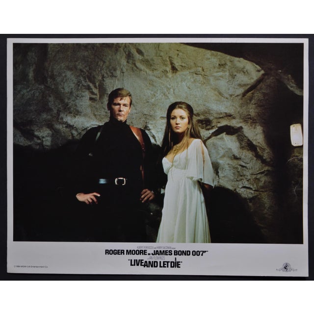 Original UK Lobby Card of Guy Hamilton´s movie ''James Bond 007 - Live and let die'', UK 1973. Actors: Roger Moore and...