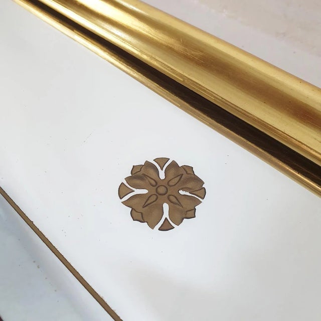 Gold Large Neoclassical Full Length Mirror, Italy For Sale - Image 8 of 9