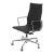 Black Leather EA-19 Office Chair by Charles Eames for Vitra For Sale