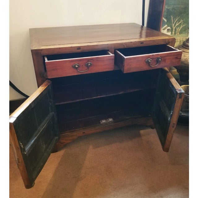 1970s 1970s Ming-Style Nanmu Wood Cabinet For Sale - Image 5 of 9