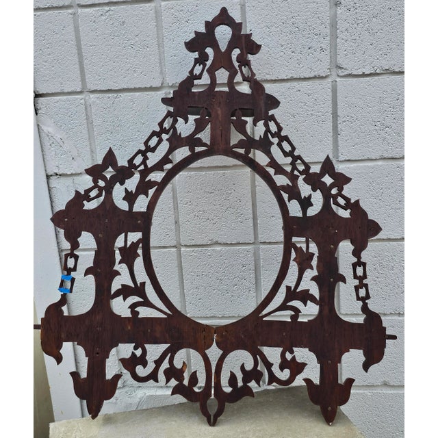 Victorian Mahogany Fretwork Three-Tier Wall Shelf Etagere For Sale In Washington DC - Image 6 of 6