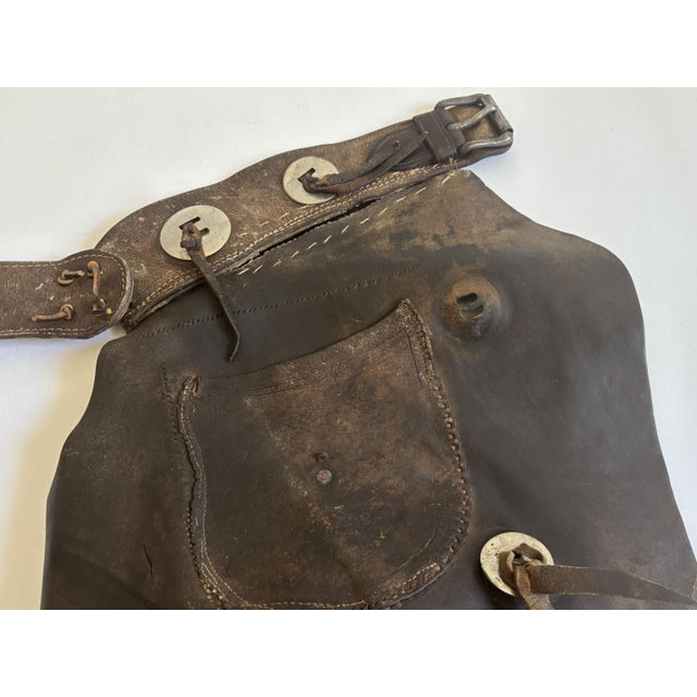 Brown s.c. Gallup Western Chaps From Colorado, 1890s For Sale - Image 8 of 9