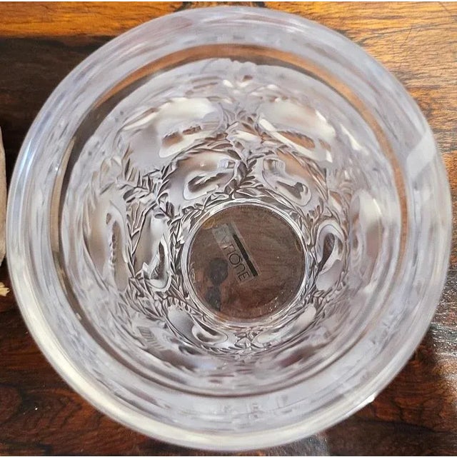 Transparent Mid Century Lalique Bagatelle Vase For Sale - Image 8 of 11